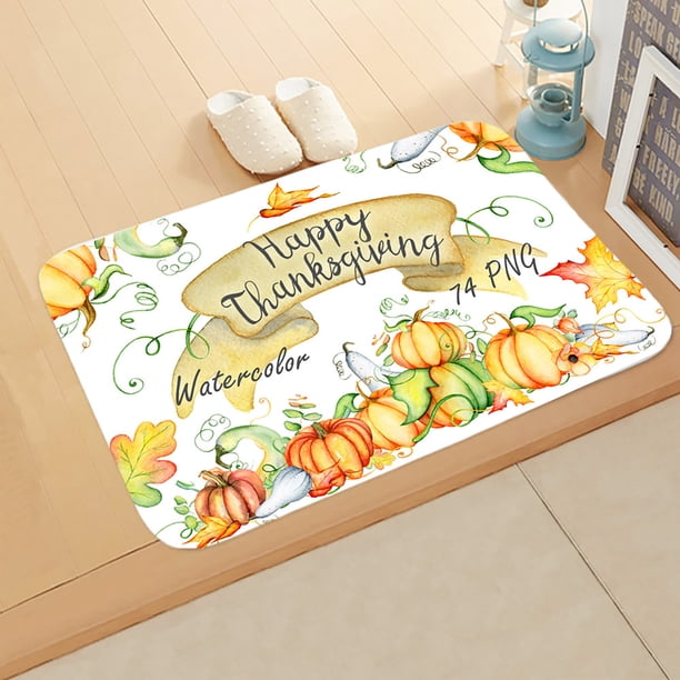 Fiudx Ofertas del día Felpudo de Acción de Gracias, felpudo para el suelo, pasillo, cocina, alfombra suave
