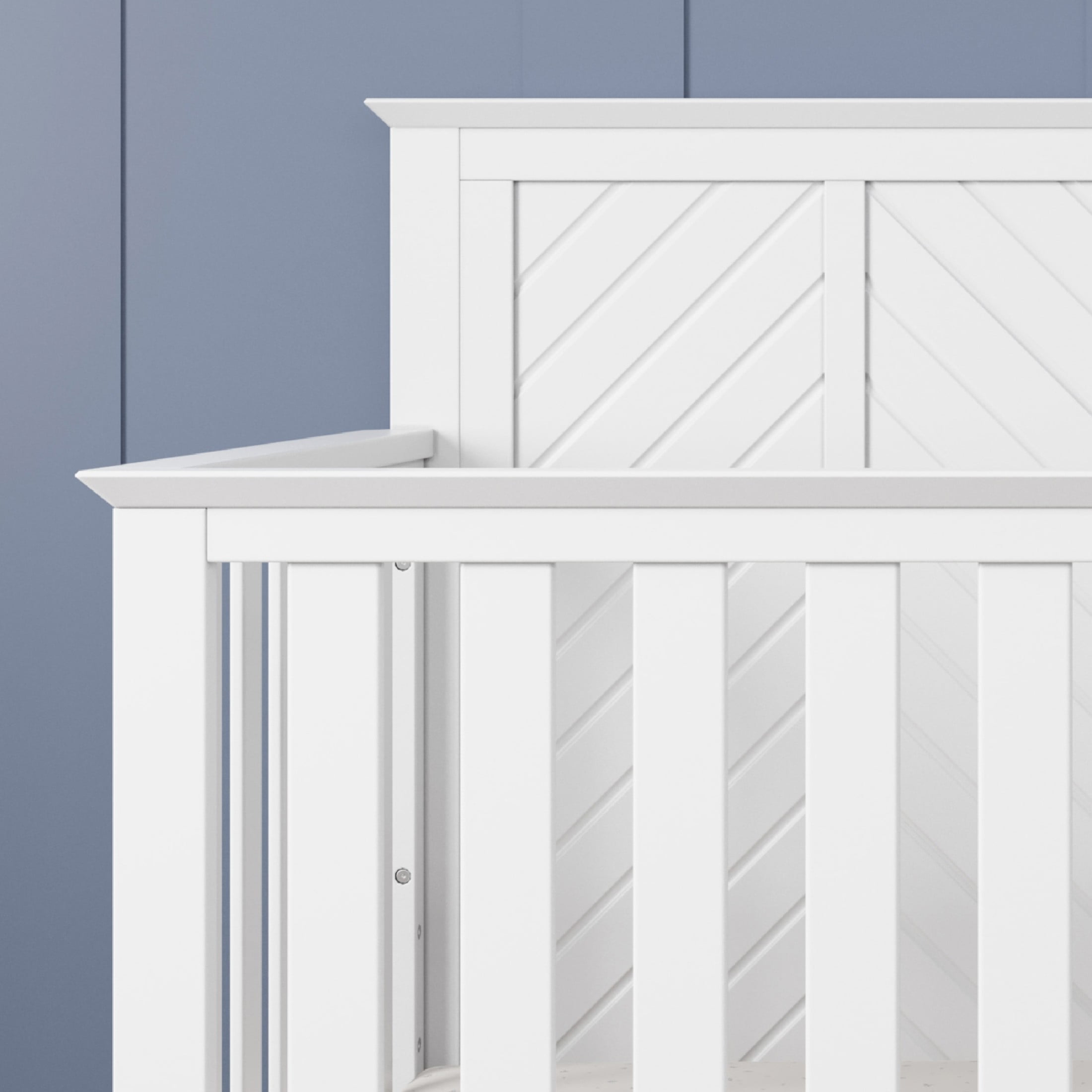 Child Craft Atwood Crib, Dresser & Chest Nursery Set, 4-in-1 Convertible Crib, Matte White, 3-Piece Nursery