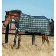 thumbnail image 2 of Rhino Wug Vari-Layer Turnout Blanket (250g Medium), Hunter Check (Green/Navy Trim), Size: 69, 2 of 4