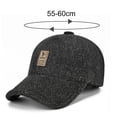 thumbnail image 6 of Eoperou Father Winter Baseball Hat Brim Breathable Earflaps Ears Thicken Keep Warn Decoration Sunscreen Elderly People Hat for Daily Wear, 6 of 8