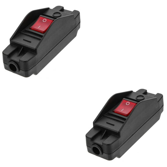 Set of 2 Battery Light Electrical Outlet Extension Cord with