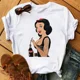 thumbnail image 1 of Nuevas camisetas para mujer, moda Punk, camiseta con estampado de princesa, ropa de calle de manga corta, camiseta Kawaii de Disney, camisetas para mujer, 1 of 1