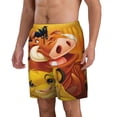 thumbnail image 2 of The Lion King Mens Swim Trunks Quick Dry Board Shorts with Mesh Lining, Hawaii Beach Shorts Swimwear Bathing Suits, 2 of 7