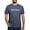 Heather Navy, variant on - 2 3000X3000 Classic White Top Men's Deluxe T Shirt - Mens Tri-blend T-Shirt