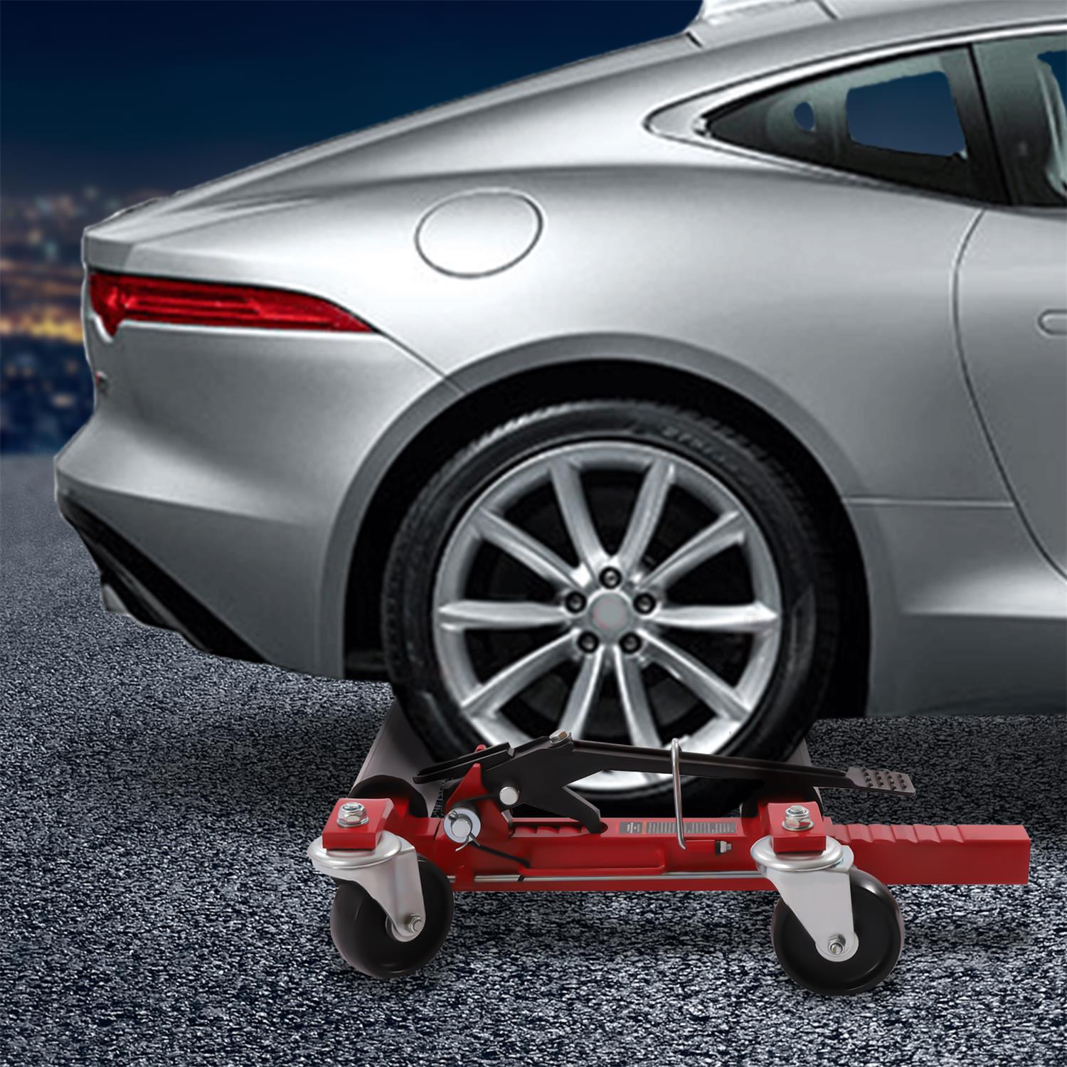 YIYIBYUS Ratcheting Wheel Dolly Car Moving Vehicle Lifting Tool 1500