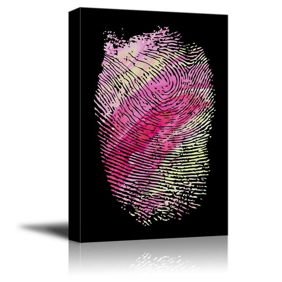 Wall26-Canvas Wall Art-Fingerprint-Giclee Painting Wall Bedroom Living House Decoration Home Art - 24x36 inches