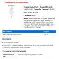 thumbnail image 2 of Engine Gasket Set - Compatible with 1987 - 1992 Chevy Camaro 5.7L V8 1988 1989 1990 1991, 2 of 2