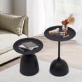 thumbnail image 5 of Modern Side Tables Nesting Tables, Black Round Coffee Side Table Set, Table Bedside Set, Sofa & Console Table for Living Room Balcony Home, 5 of 10