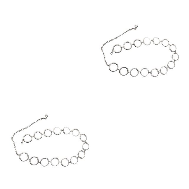 Minnieouse Pantalones de cintura de moda de 90cm cinturón de cadena de cintura de corazón de amor clásico cinturón hueco para mujeres cinturones de Type6 NO6 Minnieouse CBP137330