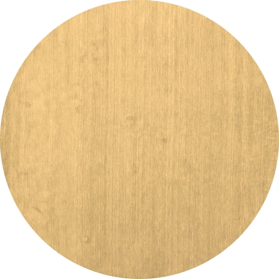 Ahgly Company Indoor Round Solid Brown Modern Area Rugs, 8' Round