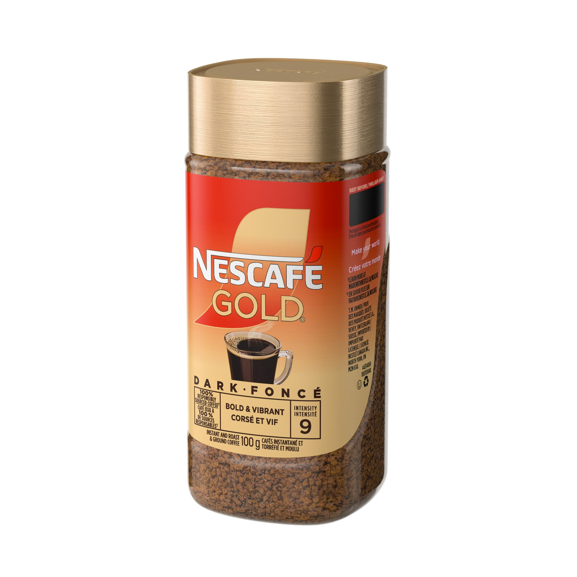 Nescafe Gold Blend 95g ×24 Nescafe GOLD Dark Roast Premium Instant Coffee, 100 g - Walmart.ca