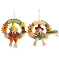 thumbnail image 6 of Fall Wreath for Front Door 10 Inch Artificial Sunflower Wreath Autumn Decoration Scarecrow Sunflowers Leaf Hanging Halloween Thanksgiving Harvest Indoor Outdoor Decor, 6 of 7