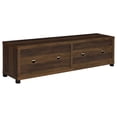 thumbnail image 4 of Coaster Sachin 4-Door Engineered Wood 79-inch TV Stand, Dark Pine, 4 of 11