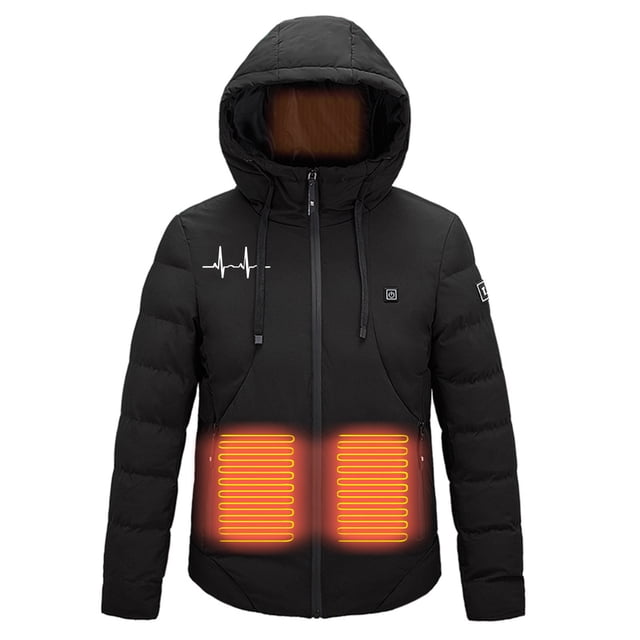 EGNMCR Womens Plaid Shacket Jacket USB Intelligent Constant Temperature Heated Windproof Plus Size Coat For Men And Women Winter 4 Heated Jacket Coat Women Coat