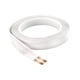 thumbnail image 3 of Cable de audio plano Hide de dos núcleos, cable plano estrecho, ligero, flexible, de alimentación de 23 AWG para conexión de electrodomésticos en 12 mm x 5 m, 3 of 10