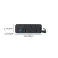 thumbnail image 3 of Wuztai USB Plug Board with 3 USB Ports and Type-C, 2000W 10A Multi Extension Cord 2 Meters, FCC Certified Power Strip with Individual Switch, Home Office Power Strip, 3 of 6