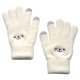 thumbnail image 1 of Guantes de invierno 1 par de guantes de mujer, guantes cálidos de felpa de invierno para mujer (color: blanco, talla de guante: talla única), 1 of 5