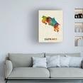 thumbnail image 2 of Trademark Fine Art Michael Tompsett Costa Rica Watercolor Map Canvas Wall Art - 14x19, 2 of 5