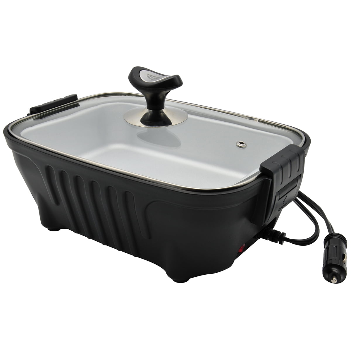 black roadpro 12-volt portable stove 