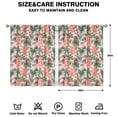 thumbnail image 2 of Floral Printed Curtains 42x54 Inch Rod Pocket 2 Panels, Blackout Drapes for Bedroom and Home Office, 2 of 2