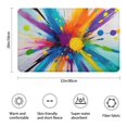 thumbnail image 3 of Colorful Double Burst Paint Pattern Bathroom Rugs Mat,Non Slip Microfiber Bathroom Rug,Rubber Backing,Soft Bathroom Mats for Bathroom Floor,Tub and Shower,20x32in(50x80cm), 3 of 5