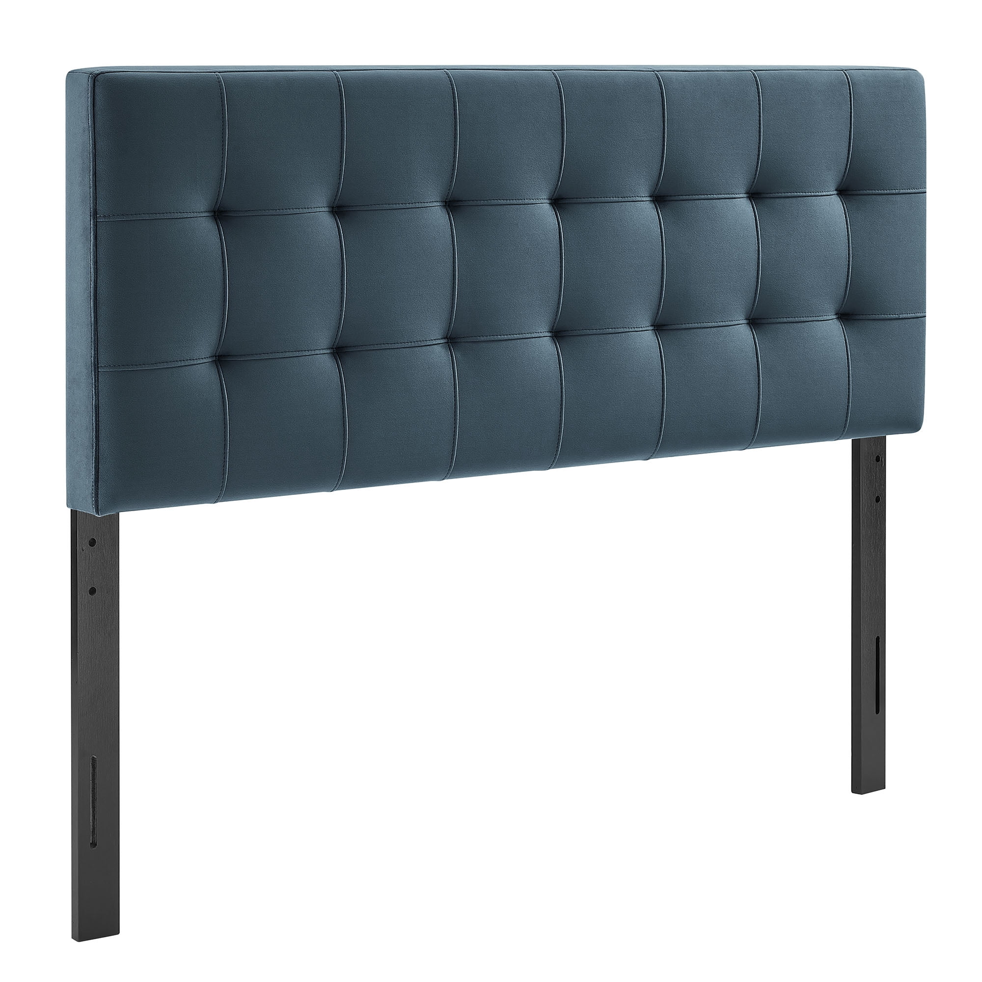 Lily Stain-Resistant Performance Velvet Full Size Headboard in Cadet Blue