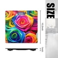 thumbnail image 2 of High Precision Body Weight Scale Smart Bathroom Scales with Large LCD Display(400lbs),Decorative for Bedroom-Vibrant Display Of Rainbow Roses, 2 of 4