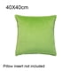 thumbnail image 4 of Funda para cojín de asiento Wosthever terciopelo decorativa reutilizable Verde claro 40x40cm, 4 of 6