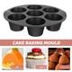 thumbnail image 5 of 2 moldes de silicona para muffins de 7 agujeros para hornear pasteles, molde para muffins de freidora de aire, 5 of 7