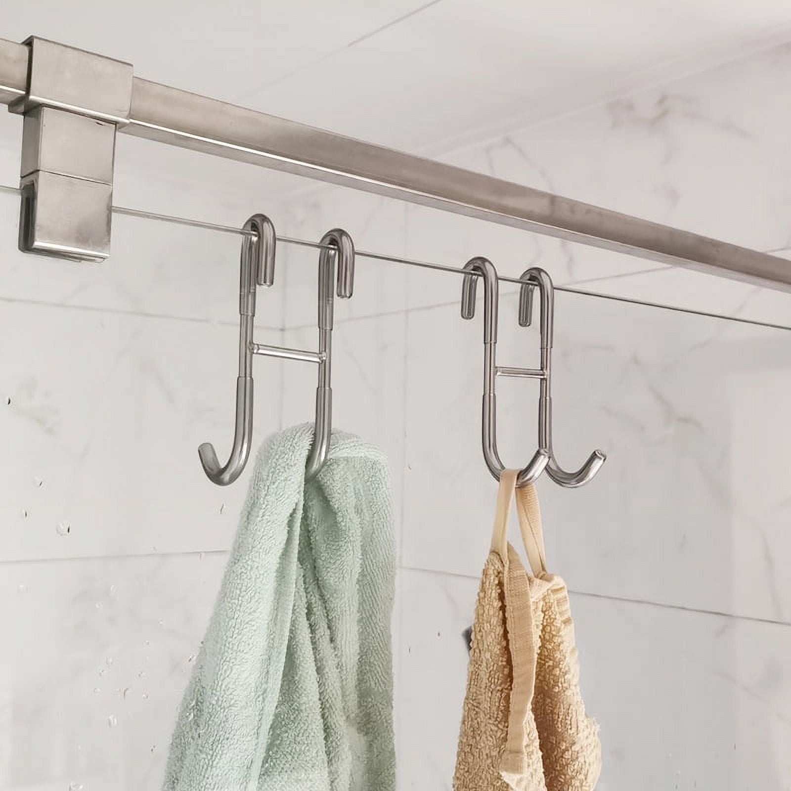 Set of 2 Lightweight Shower Enclosure Wall Hook Glass Bathroom Shower Door Hooks Bathroom Shower Wall Hooks Walmart