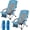 28.2 x 23.5 x 32.3"-Blue, variant on Garvee Low Back Folding Beach Chair, Set of 2, 24.8 x 22.9 x 26.4", Blue