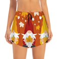 thumbnail image 2 of Sigee Happy Thanksgiving Three Gnomes for Women's Athletic Shorts High Waisted Running Shorts Pocket Sporty Short Gym Elastic Workout ShortsXX-Large, 2 of 9