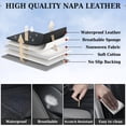 thumbnail image 6 of Coverado Full Set Car Seat Covers, Waterproof Faux Leather Front and Rear Seat Protector, Breathable Seat Cushions Universal Fit for Most Cars, Black&Gray, 6 of 9