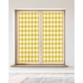 thumbnail image 2 of Window Privacy Film Yellow Gradient Stained Glass Window Film Decorative Sun Block Window Cover Farm Plaid Buffalo Checkered Gingham Window Clings Static Adhesive Sticker for Bathroom 23.6"x59", 2 of 7