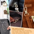 thumbnail image 7 of Uxcell D-Rings Screw in Shackle 6 Pcs Zinc Alloy Semicircle Buckles Replacement for Purse Keychain Accessories Light Gold 1", 7 of 7
