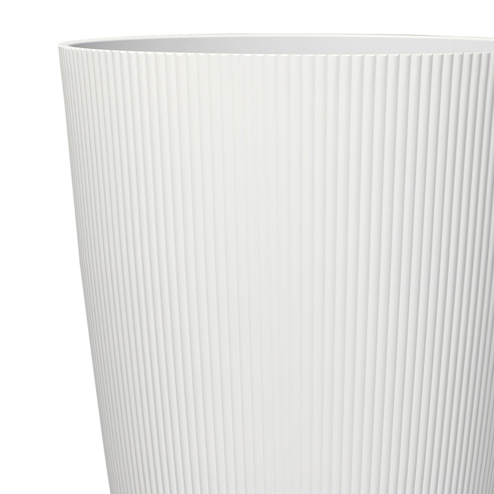 Mainstays 13.9" D x 22" H Parker Tall Cream Recycled Resin Planter