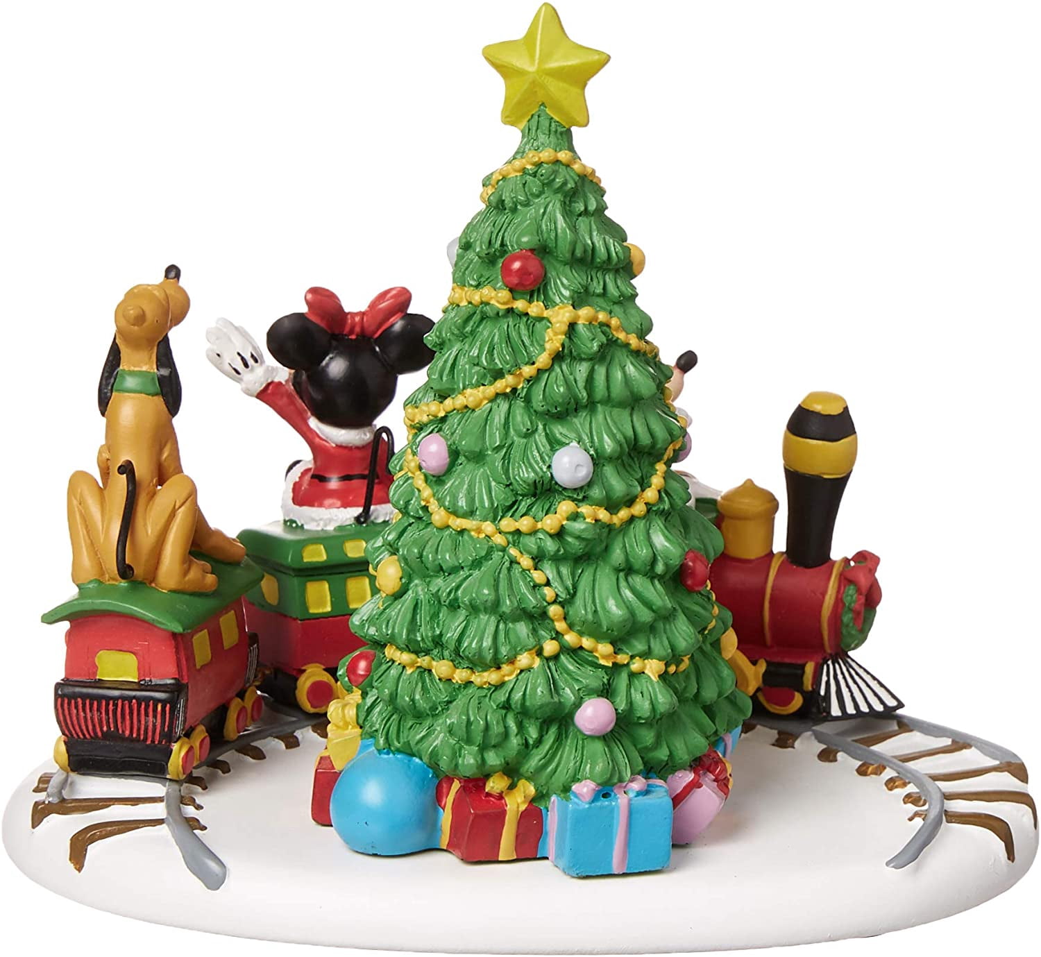Department 56 Disney Village Mickey's Holiday Express Multicolor Christmas Figurine 4.75in H