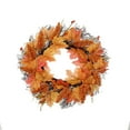 thumbnail image 2 of Xihbxyly Ofertas de Outlet Liquidación de Exceso de Existencias Corona de Flores En Forma de Calabaza y Bayas para Colgar En La Puerta, para Festival En Acción de Gracias, Corona de Flores En Hojas d, 2 of 5