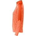 thumbnail image 4 of Holloway Sportswear L Womens Electrify 1/2 Zip Pullover Orange Heather/Orange 222742, 4 of 4