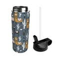 thumbnail image 2 of Sikiie Llama and Cactus Print 18OZ Insulated Straw Cup, Portable Leak-proof Sports Water Bottle, Stainless Steel Water Cup Suitable for Home and Outdoor, 2 of 8
