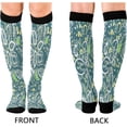 thumbnail image 4 of GZHJMY Daisy Dot Paisley Compression Socks, Knee High Running Socks for Women, Men, Sports, Running, Travel, Nurses, 4 of 7