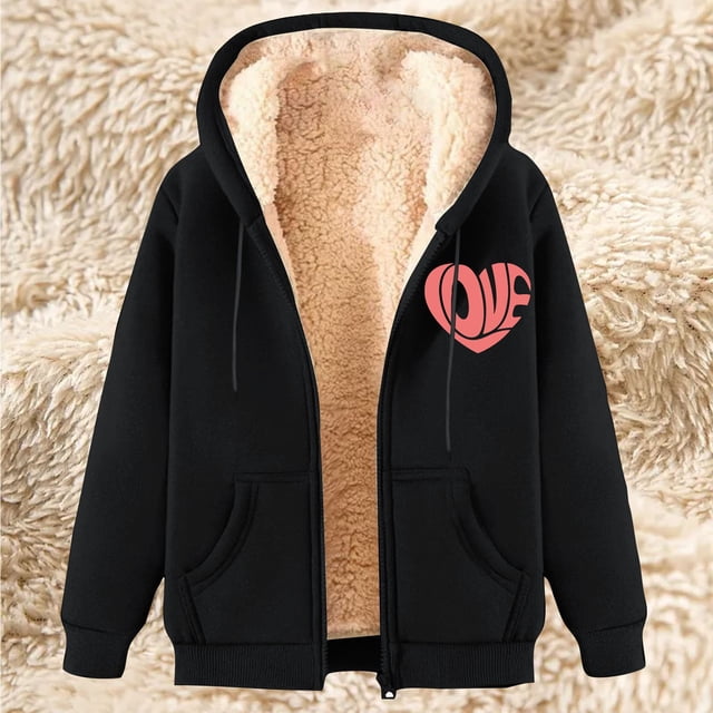 LOVZFMLL Vestes pour Femmes Longues à Capuche Tunique Hiver Chaude Doublée en Molleton à Fermeture Éclair Sweat à Capuche Veste Manteau