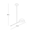 thumbnail image 2 of Lampara de techo vintage ilios innova satelital 1 luz giratoria, 2 of 9