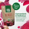 thumbnail image 3 of FeelGood Superfoods Fortified Beet Root Powder 7 oz Powder, 3 of 7
