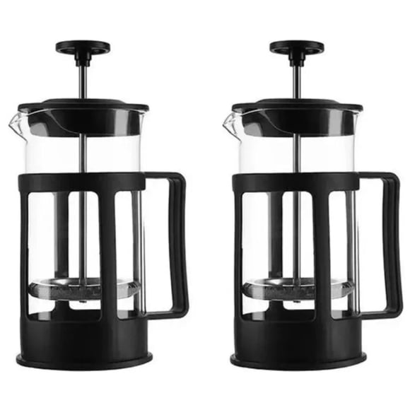 Set de Cafetera Prensa Francesa 350ml De Acero Inoxidable 2 Piezas