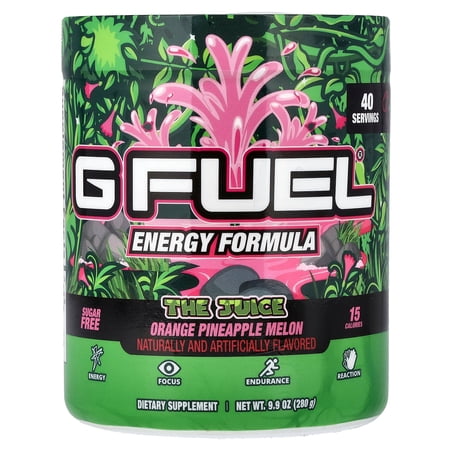 G FUEL Energy Formula, The Juice, Orange Pineapple Melon, 9.9 oz (280 g)