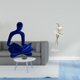 thumbnail image 2 of Figura de pensador abstracto,Estatua de pensador abstracto,decoración para el hogar,Figura humana decorativa para oficina,coleccionable,Figura de escritorio,Estatua de bailarina de, 2 of 8