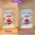thumbnail image 2 of Hello Winter Bichon Frise Smiling in Red Scarf Hat Welcome Christmas Acrylic Plaque with Wood Photo Frame Box Bichons Dog Lovers Gifts Idea Light Box - 00017, 2 of 5