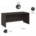 thumbnail image 2 of Studio C 66W x 30D Office Desk in Storm Gray - Engineered Wood, 2 of 6