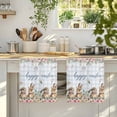 thumbnail image 4 of Easter Bunny Floral Kitchen Towels Set of 2, Spring Flowers Checkered Watercolor Absorbent Dish Towels for Kitchen, Microfiber Hand Towel, Quick Drying Tea Towel for Cleaning Decorative Dishcloths, 4 of 7